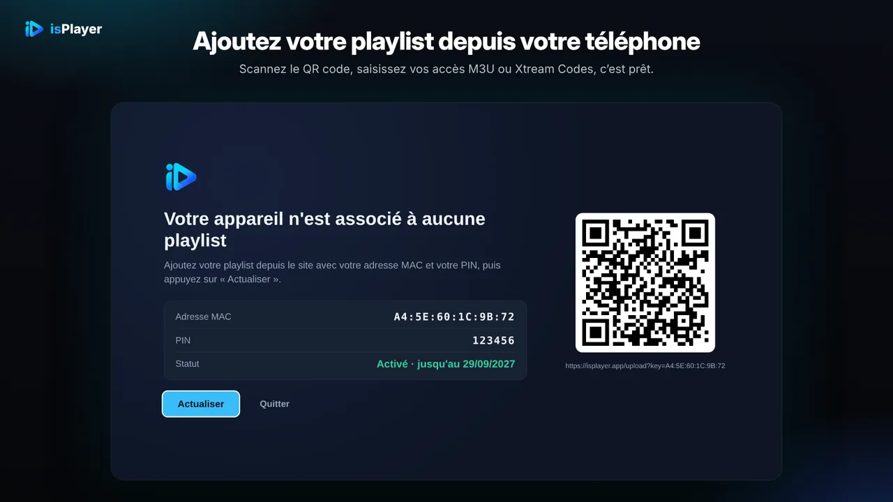 Notez l'adresse MAC et le PIN